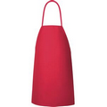 F5 Red Everyday Cover Up Bib Apron w/ No Pockets (33"x29")
